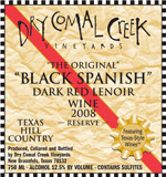 Dry Comal Creek Vineyards- Black Spanish