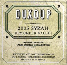 Duxoup Wine Works-Syrah