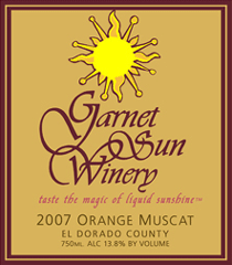 Garnet Sun Winery- Orange Muscat