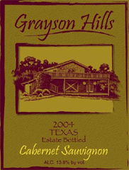 Grayson Hills Winery-Cabernet Sauvignon
