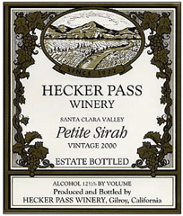 Hecker Pass Winery-Petite Sirah