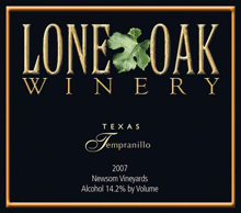 Lone Oak Winery-Tempranillo