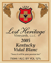 Lost Heritage Winery-Vidal Blanc