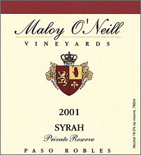 Maloy O'Neill Syrah