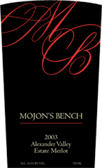 Mojons Bench Merlot
