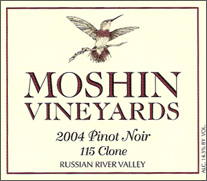 Moshin Vineyards Russian River Valley Pinot Noir