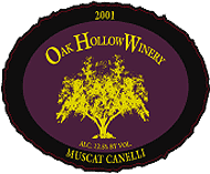 Oak Hollow Winery Muscat