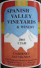 Spanish Valley Vineyards Cabernet Sauvignon