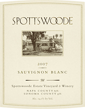 Spottswoode Estate Sauvignon blanc