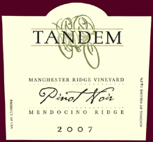 Tandem Winery-Pinot Noir