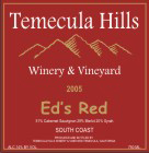 Temecula Hills Winery & Vineyard-Ed's Red