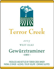 Terror Creek Winery-Gewurztraminer