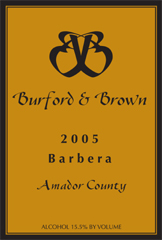 Burford and Brown Wines-Zinfandel