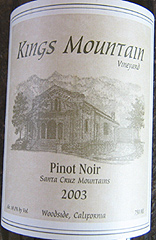 Kings Mountain Vineyard Pinot Noir