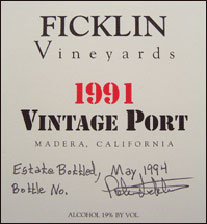 Ficklin Vineyards - Madera, California
