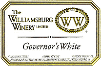 Williamsburg Winery govenor's white