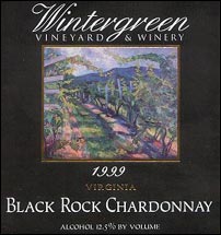 Wintergreen Vineyard & Winery Black Rock Chardonnay
