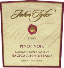 John Tyler Wines | Bacigalupi Vineyards - Russian River Valley